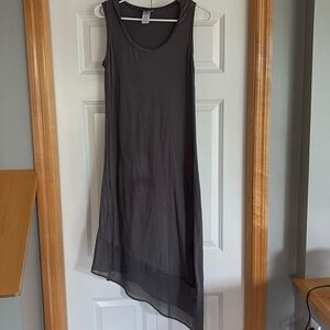 Tommy Bahama Tagore dress with sheet asymmetrical bottom.